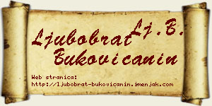 Ljubobrat Bukovičanin vizit kartica